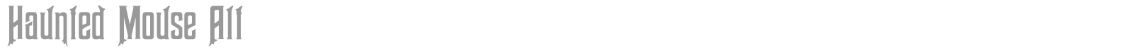 Haunted Mouse font preview